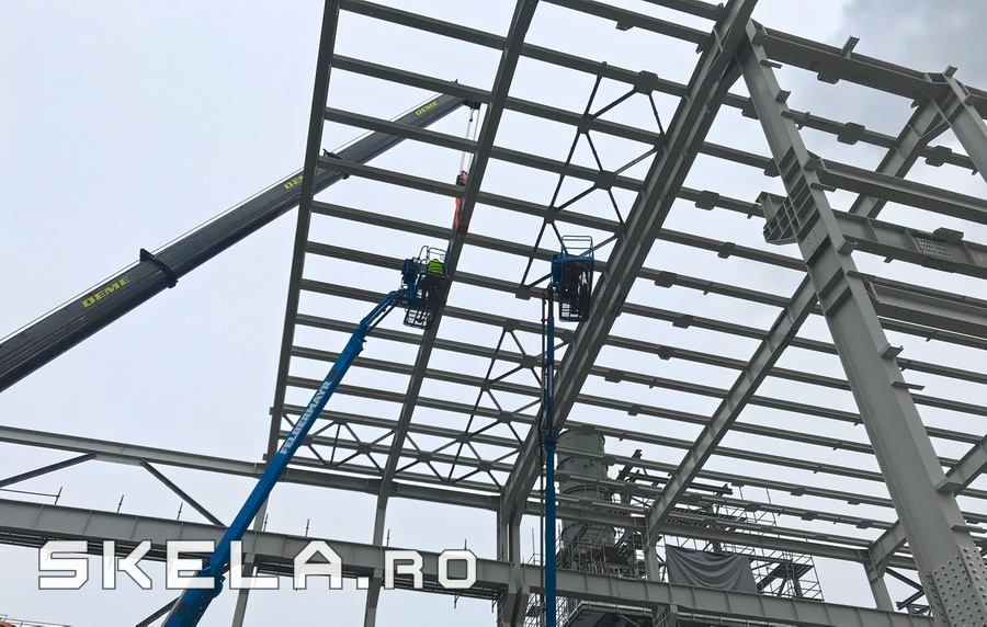 Industrial structural steel fabrication and installation - Skela Industries, Romania